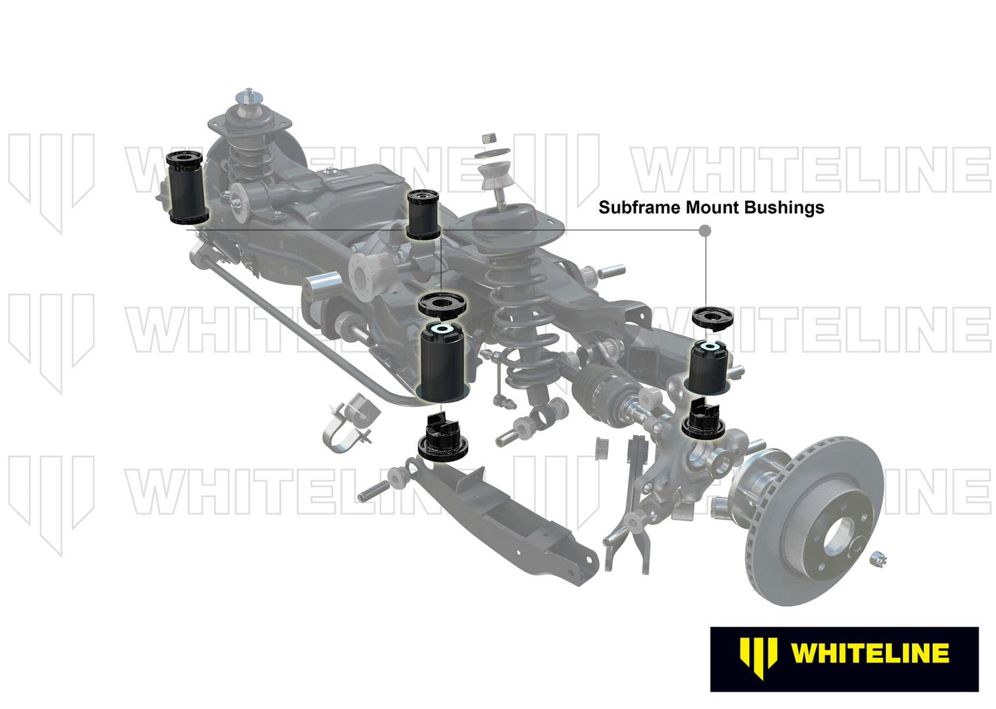 Whiteline Rear Subframe - Bushing Kit to Suit Holden Commodore VE, VF and HSV | W93166