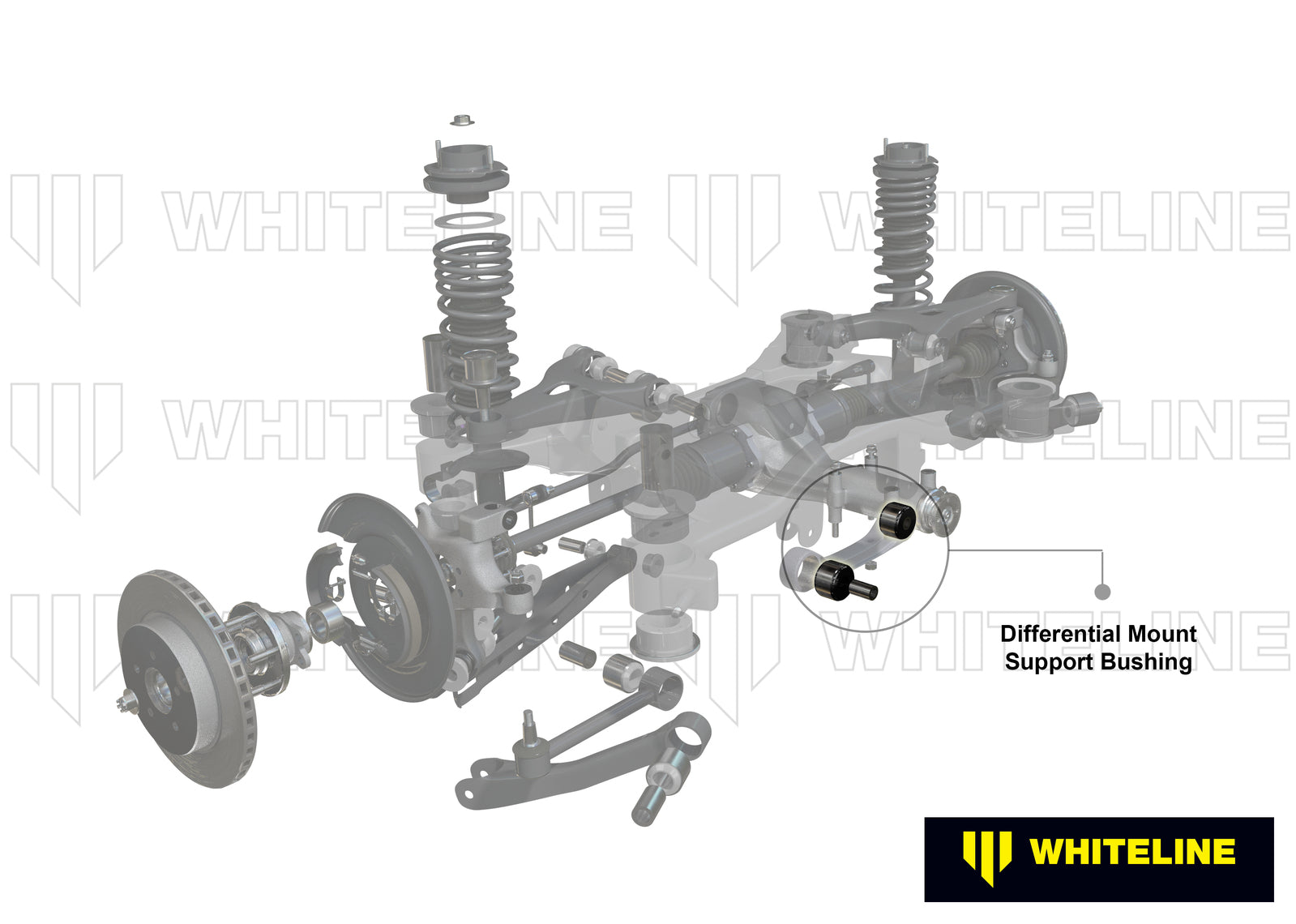 Whiteline Rear Differential Mount - Front Bushing Kit to Suit Nissan 350Z, 370Z Skyline and Stagea |
