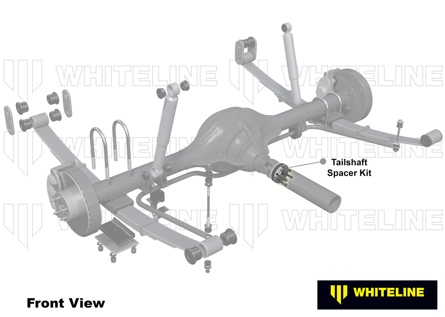 Whiteline Rear Tailshaft - Spacer Kit to Suit Mitsubishi Triton ML, MN and MQ, MR | W93197