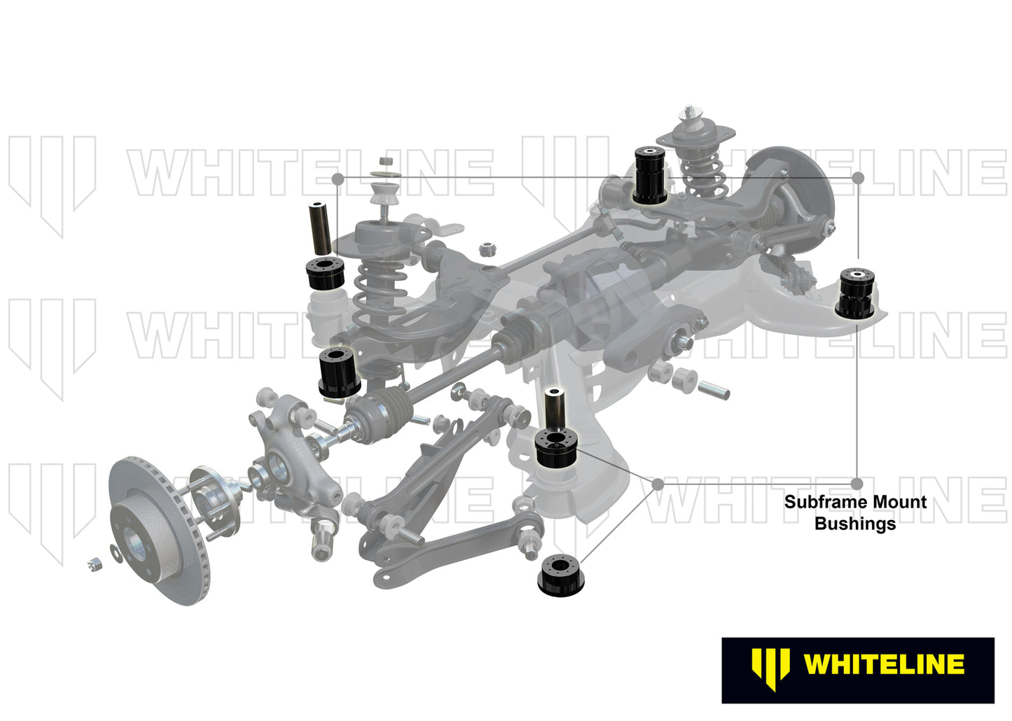 Whiteline Rear Subframe - Bushing Kit to Suit Cadillac CTS 2nd Gen | W93398