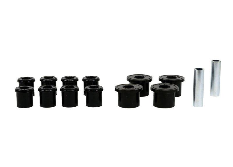 Rear Spring - Rear Eye And Shackle Bushing KitA critical service item for any leaf sprung vehicle. H