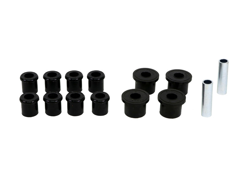 Rear Spring - Rear Eye And Shackle Bushing KitA critical service item for any leaf sprung vehicle. H