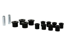 Rear Spring - Rear Eye And Shackle Bushing KitA critical service item for any leaf sprung vehicle. H