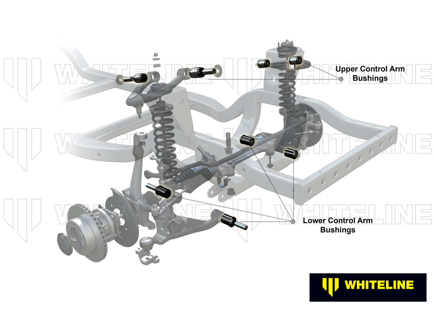 Front Control Arm - Upper Bushing KitWorn front control arm bushings have a huge influence on vehicl