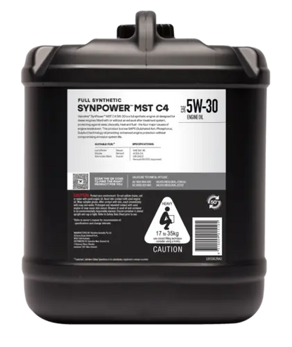 Valvoline 5W30 - Synpower Mst C4 - 20L