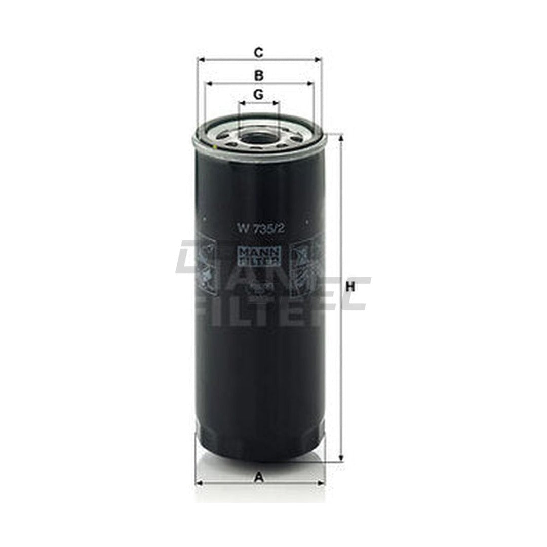 Audi Engine Oil Filter - Mann 077115561G