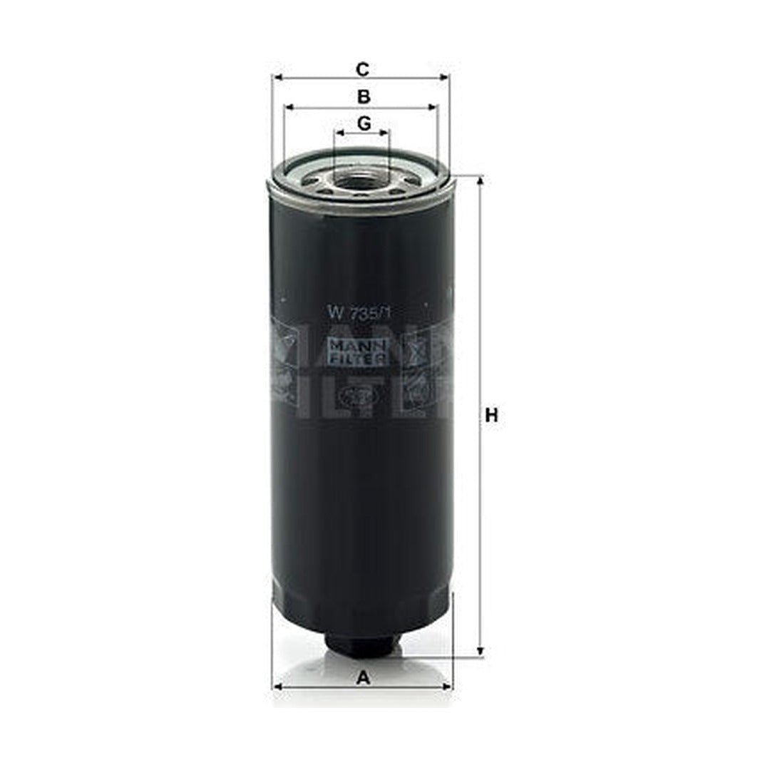 Audi Oil Filter - Mann W735/1