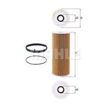 Audi Porsche VW Engine Oil Filter - Mahle OX381D