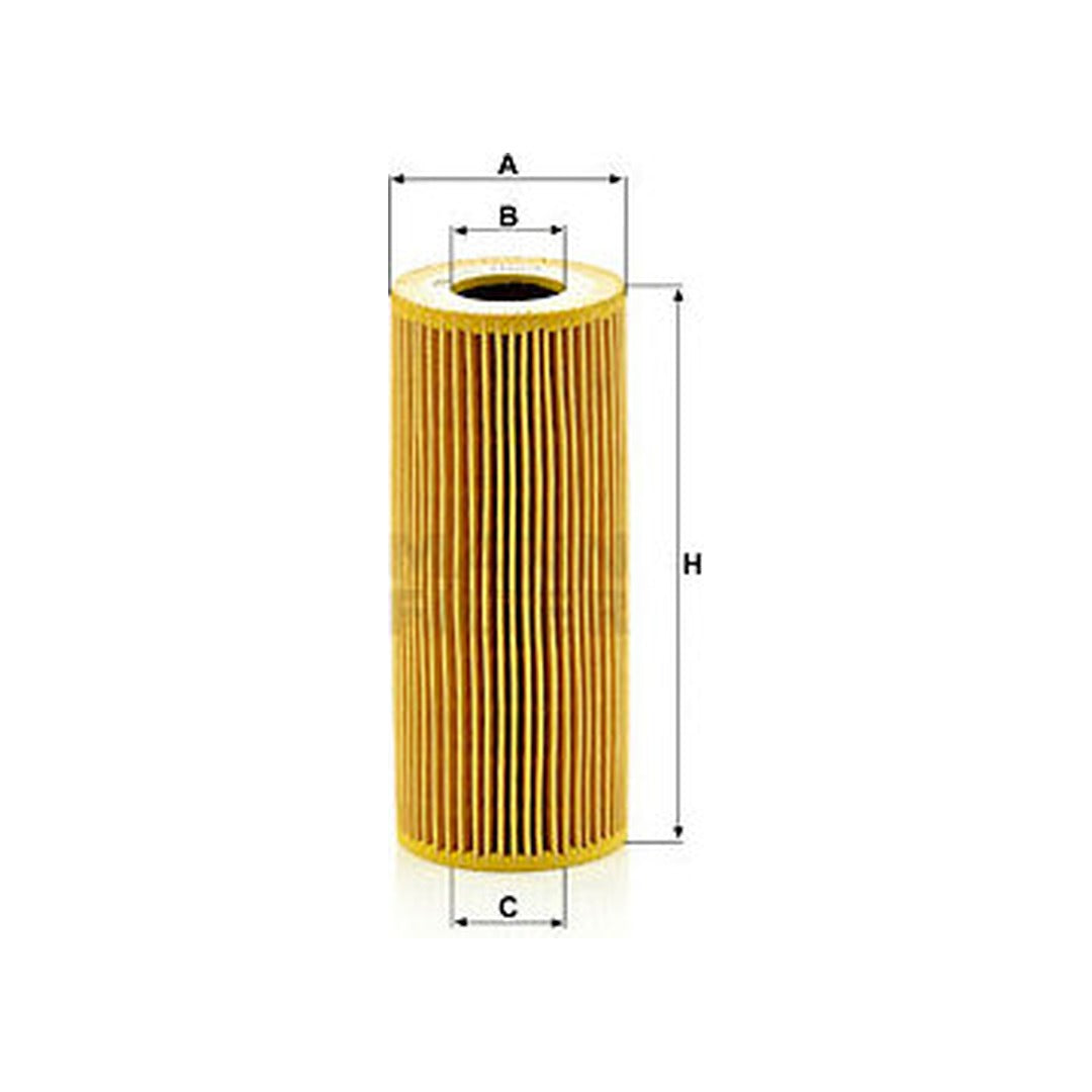 Audi Porsche VW Engine Oil Filter - Mann HU7029Z