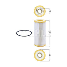 Audi VW Engine Oil Filter - Mahle OX1217D