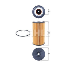 Audi VW Engine Oil Filter - Mahle OX358D