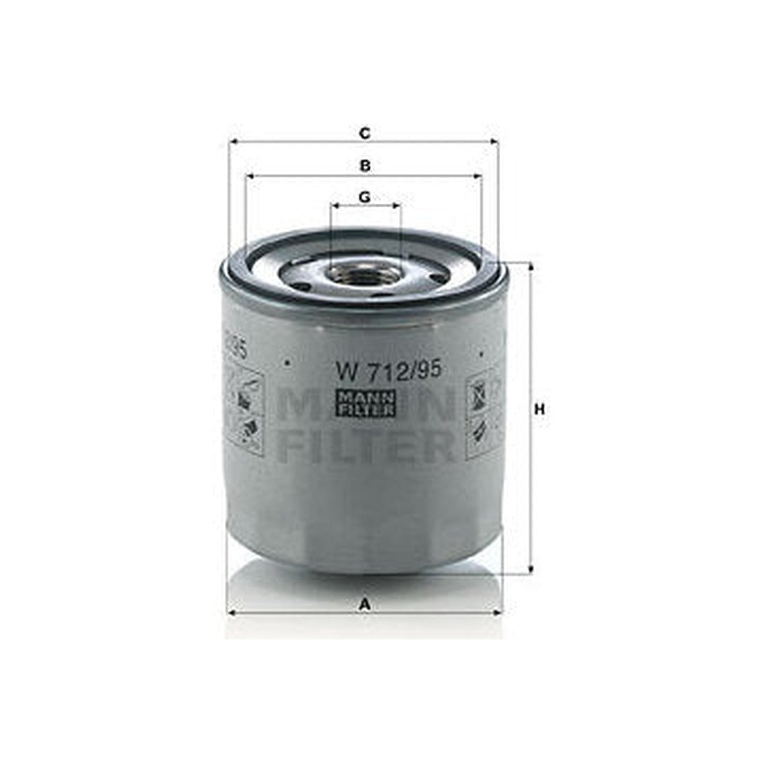 Audi VW Engine Oil Filter - Mann 04E115561T