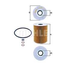 BMW Engine Oil Filter Kit - Mahle 11427840594
