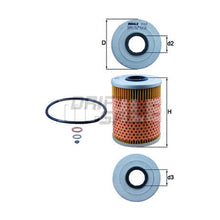 BMW Engine Oil Filter - Mahle 11421730389