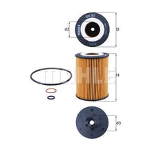 BMW Engine Oil Filter - Mahle OX367D