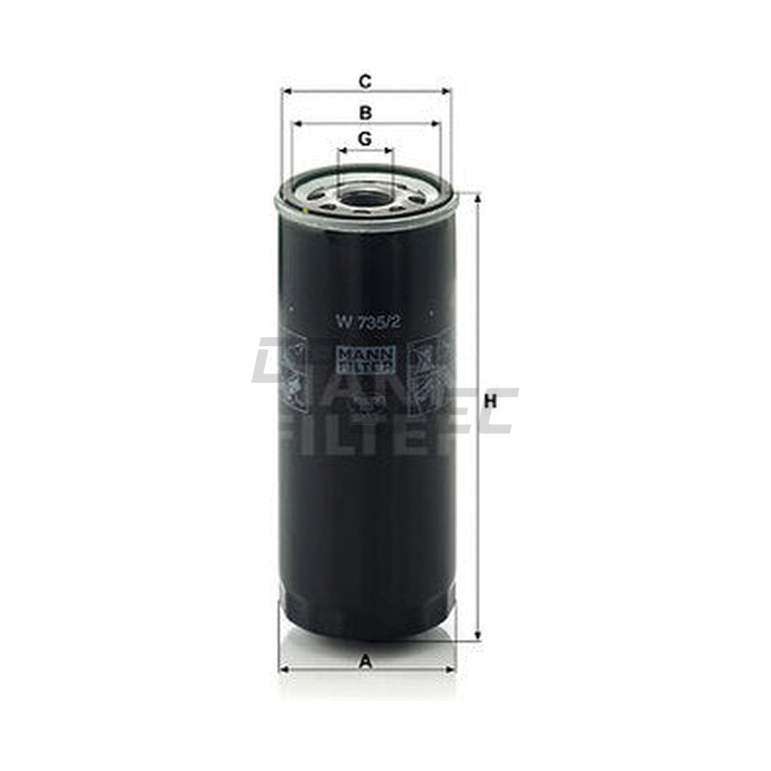 Audi Engine Oil Filter - Mann 077115561G