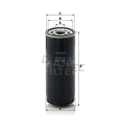 Audi Engine Oil Filter - Mann 077115561G