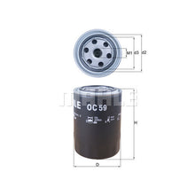 Porsche Engine Oil Filter - Mahle OC59