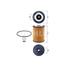 BMW Engine Oil Filter - Mahle OX367D
