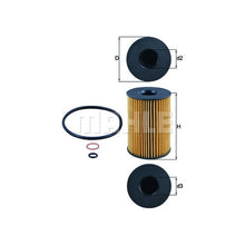 BMW Land Rover Engine Oil Filter Kit - Mahle OX3537D