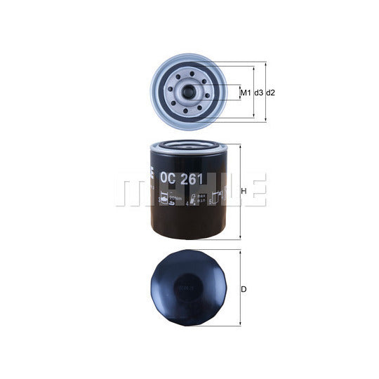 Land Rover Engine Oil Filter - Mahle OC261
