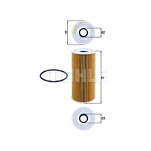 Porsche Engine Oil Filter - Mahle OX366D