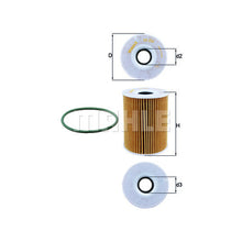 Porsche Engine Oil Filter - Mahle OX254D5