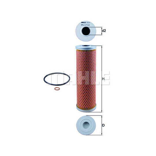 Mercedes Oil Filter Kit - Mahle/Behr 1201800009