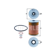 Mercedes Engine Oil Filter Kit - Mahle 0001800609