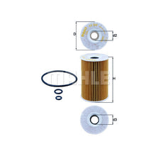 VW Engine Oil Filter Kit - Mahle 03L115562