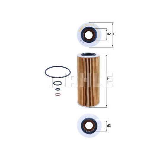 BMW Engine Oil Filter - Mahle 11427788460