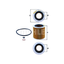 BMW Engine Oil Filter Kit - Mahle OX387D