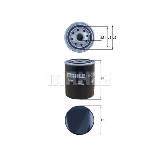 VW Oil Filter - Mahle 074115561