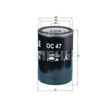 Audi BMW Porsche VW Oil Filter - Mahle OC47OF