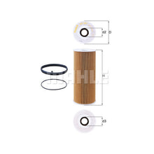 Audi Porsche VW Engine Oil Filter - Mahle OX381D
