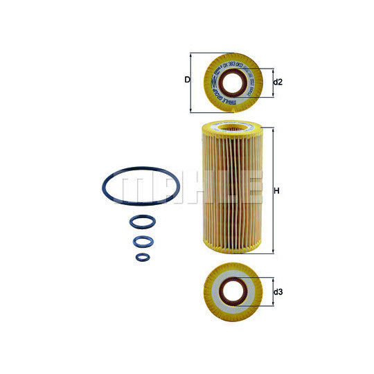 Mercedes Oil Filter Kit - Mahle/Behr 2751800009