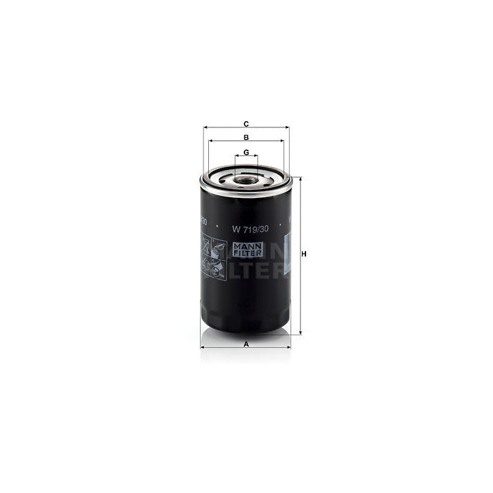 Audi VW Oil Filter - Mann 06A115561B