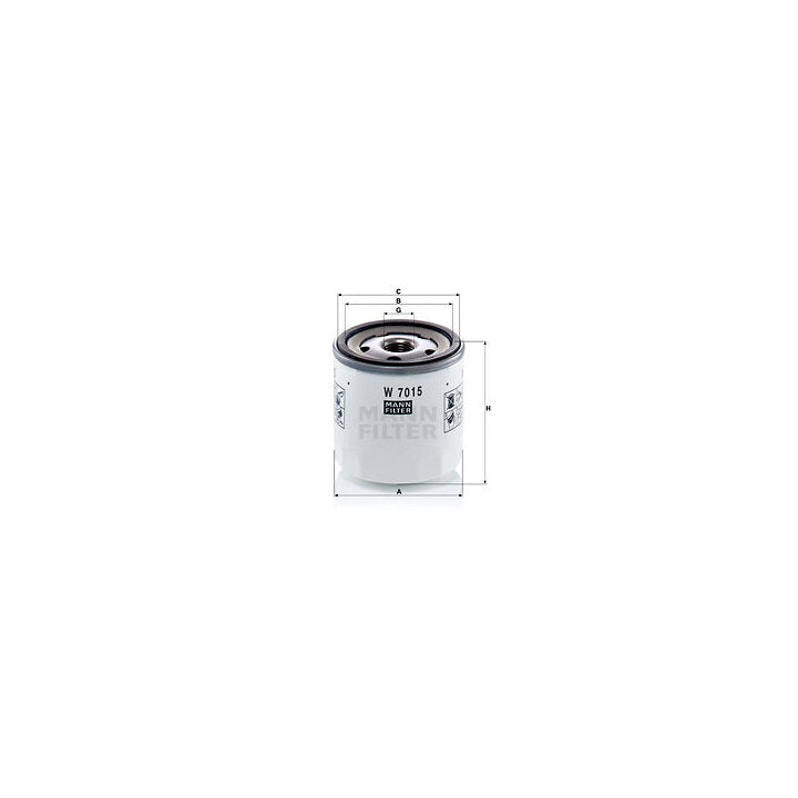 Jaguar Land Rover Porsche Engine Oil Filter - Mann W7015