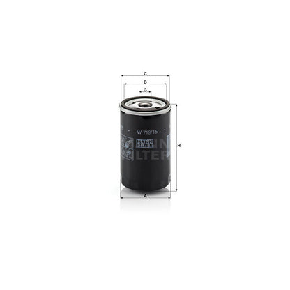 Audi BMW Porsche VW Engine Oil Filter - Mann W719/15