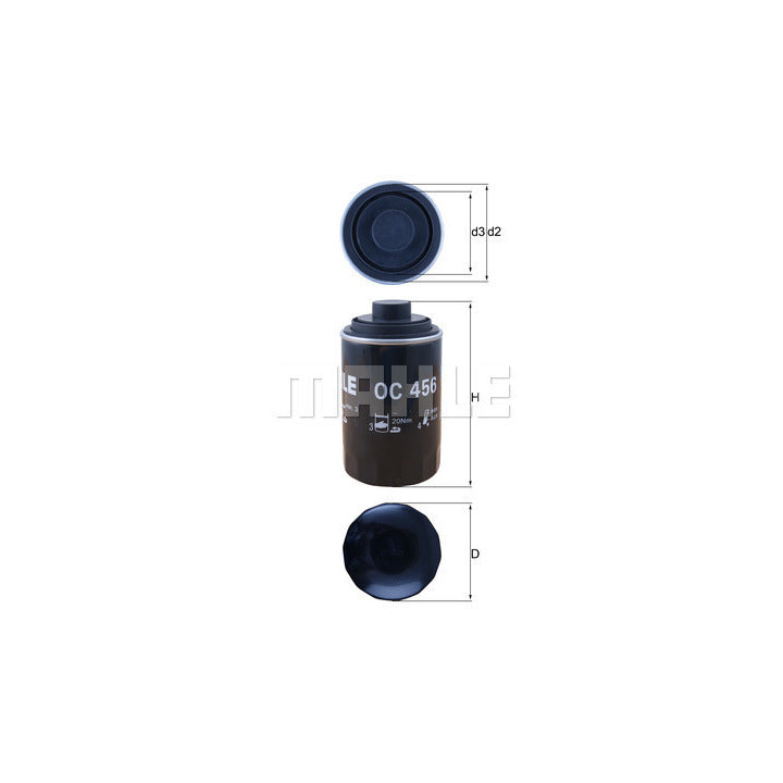 Audi VW Oil Filter - Mahle OC 456