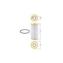 Audi VW Engine Oil Filter - Mahle OX1217D