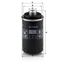 Audi VW Oil Filter - Mann W71945