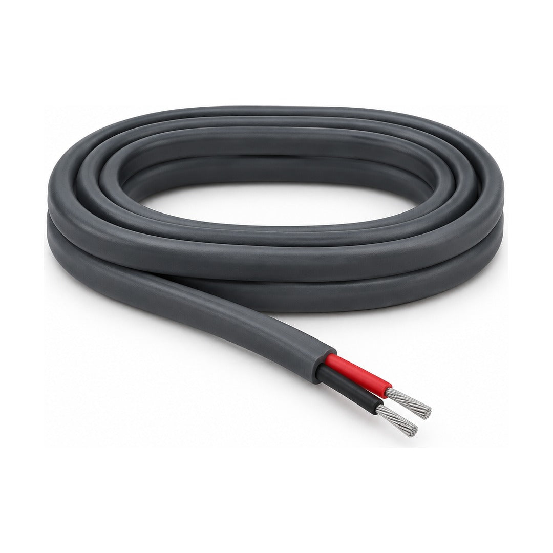 4mm2 Twin Core DC Battery Cable - Double Insulated Tinned Copper (Per Metre)