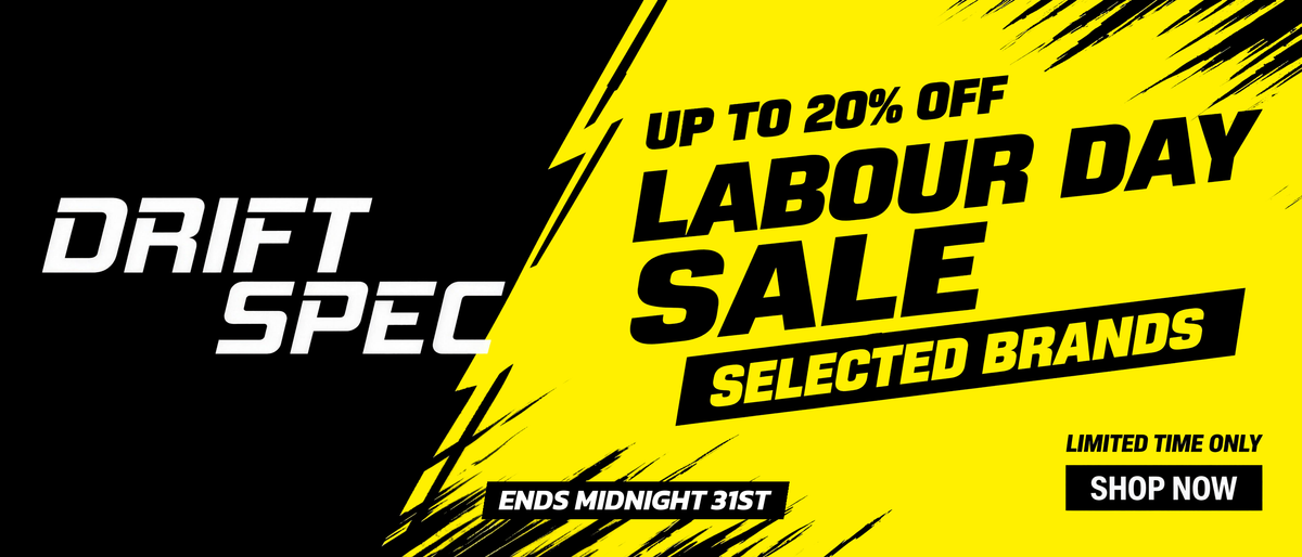 Drift Spec Labour Day Sale - up to 20% off selected brands, ends midnight 31st