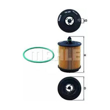 Engine Oil Filter - Mahle 12579143