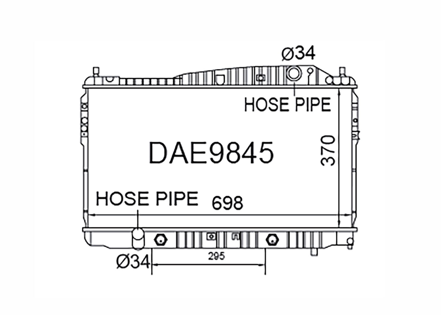 Daewoo Magnus / Evanda Petrol 2002-2006 [Slip-in Fan Mount]