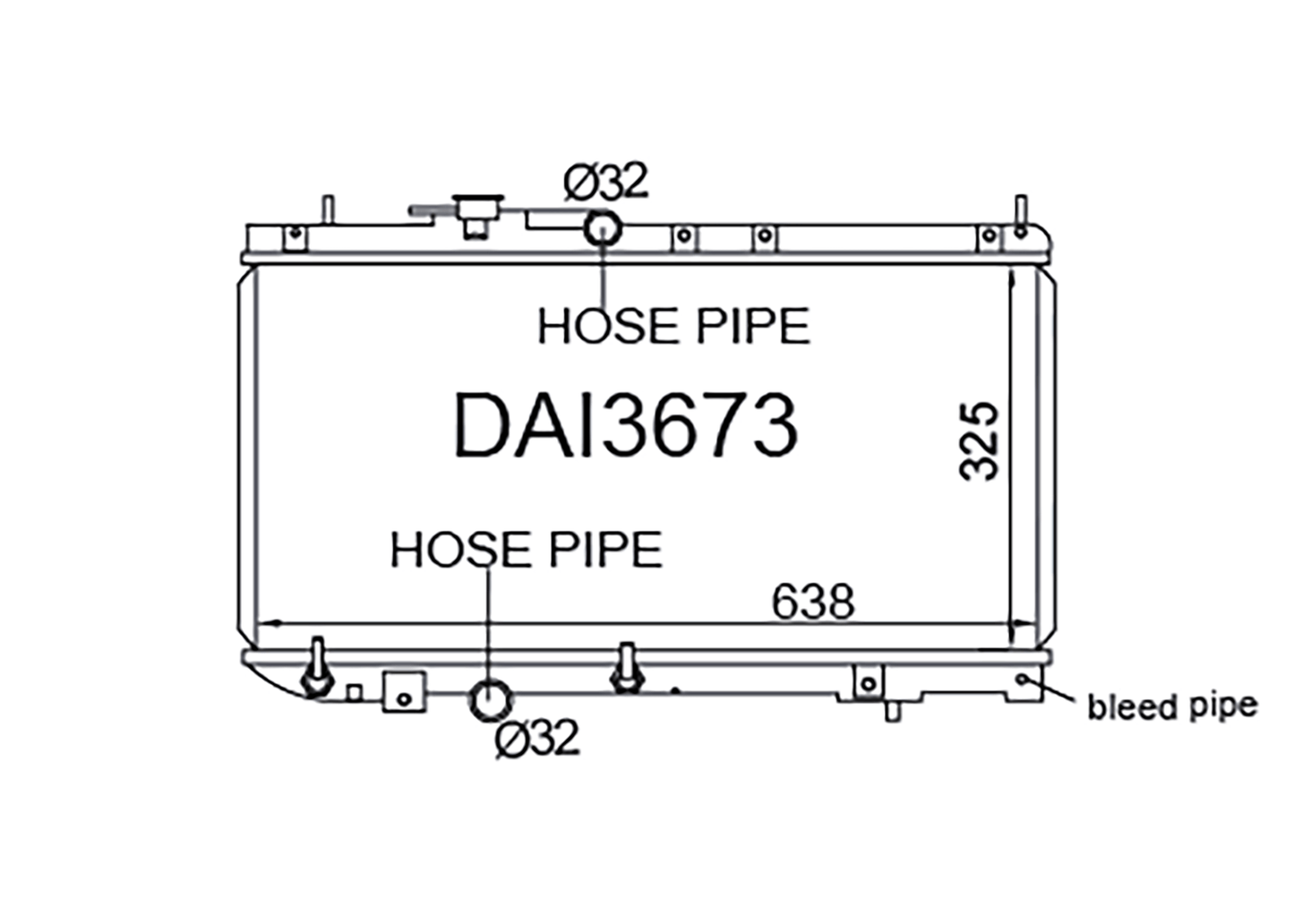 Daihatsu Charade G200 / Pyzar G300 1993-2000 [Wide - EFI - Bleed Pipe]