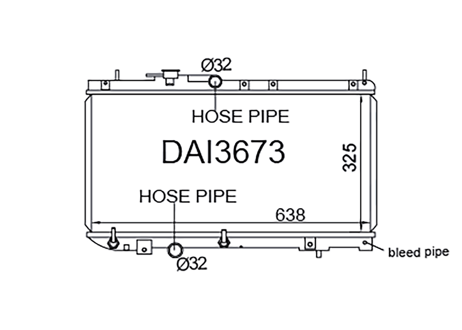 Daihatsu Charade G200 / Pyzar G300 1993-2000 [Wide - EFI - Bleed Pipe]