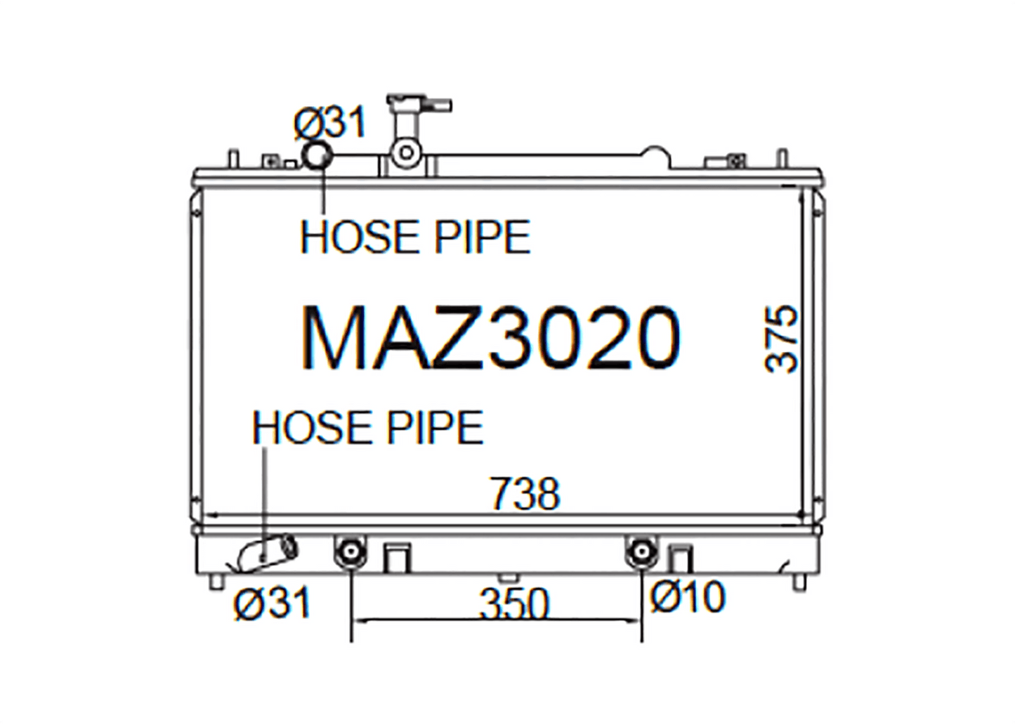 Mazda 6 / Atenza [GG] 4Cyl Petrol 2002-2008 [No Bleed Pipe]