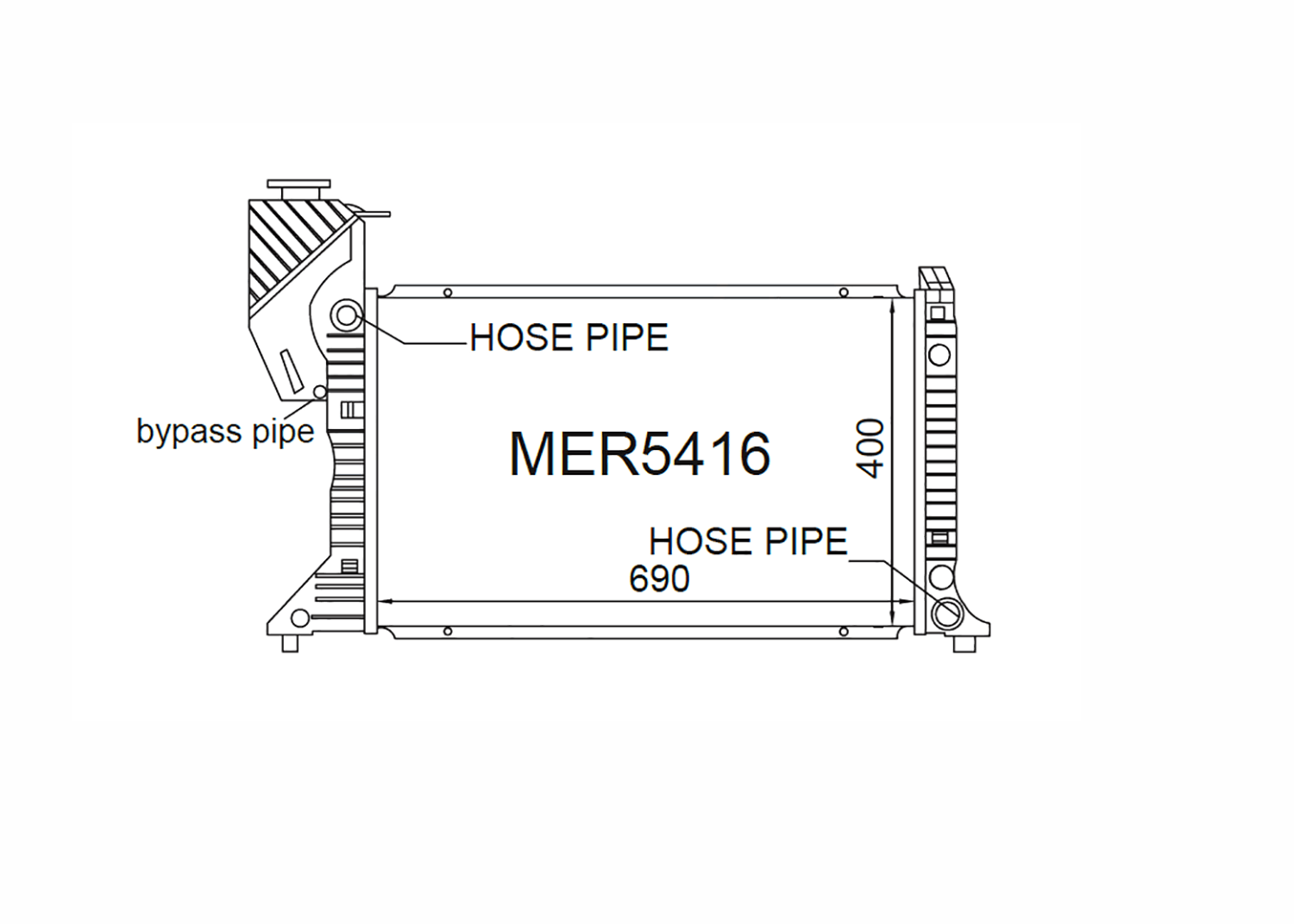 Mercedes Sprinter W901 Diesel 2000-2006 [With Pipe]